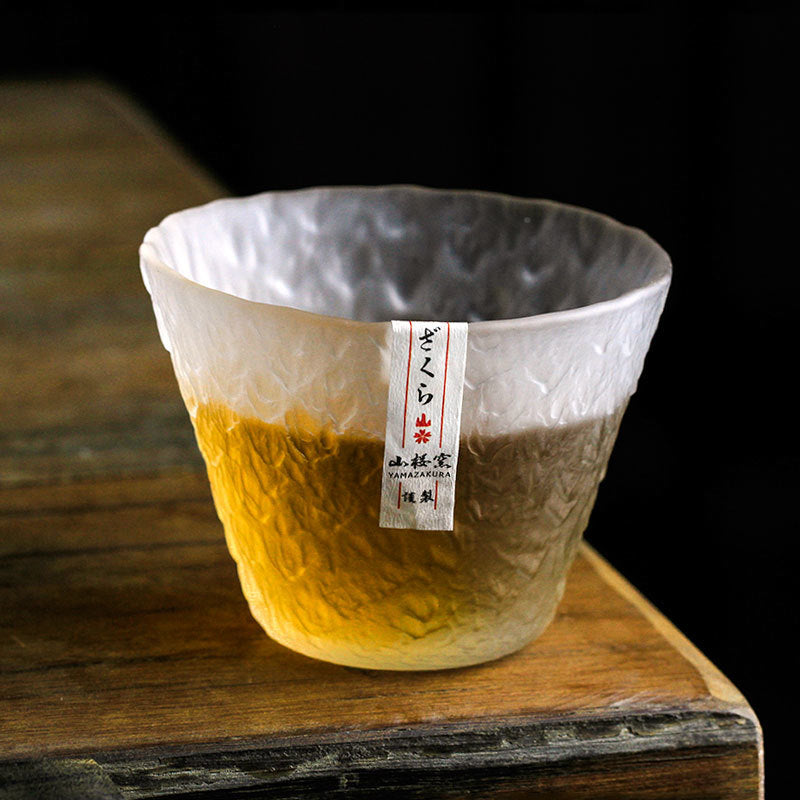 Japanese Edo Hand-Carved Whiskey Glass – Single or Sets